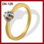 Pierścionek z brylantem 0.07ct DK-126