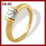 Pierścionek z brylantem 0.11ct DK-65