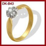 Pierścionek z brylantem 0.14ct DK-B43