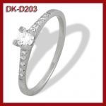 Pierścionek z brylantami 0.22ct DK-D203