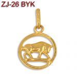 Złota zawieszka - Znak zodiaku BYK ZJ-26