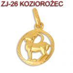 Złota zawieszka - Znak zodiaku Koziorożec