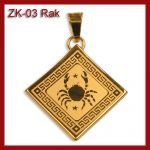 Złota zawieszka - Znak zodiaku Rak ZK-03