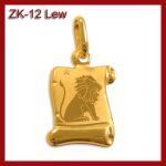 Złota zawieszka - Znak zodiaku Lew ZK-12