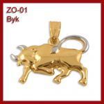 Złota zawieszka - Znak zodiaku Byk ZO-01