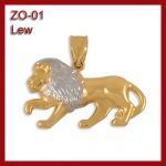 Złota zawieszka - Znak zodiaku Lew ZO-01