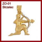 Złota zawieszka - Znak zodiaku Strzelec ZO-01